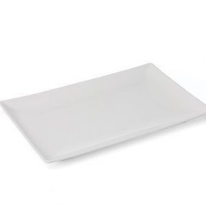 Aida Rektangulär Tallrik Vit 34x22 cm