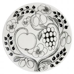 Arabia Paratiisi Lautaset Mustavalkoinen 26 Cm 4 Kpl