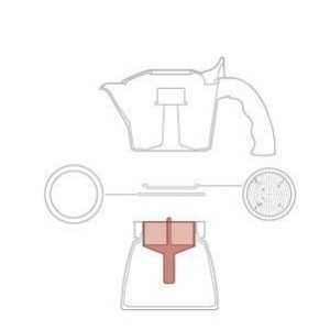 Bialetti Siivilä ja tiiviste Brikka-keittimeen
