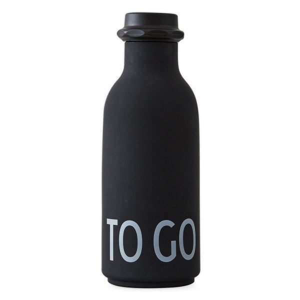 Design Letters To Go Vesipullo Musta