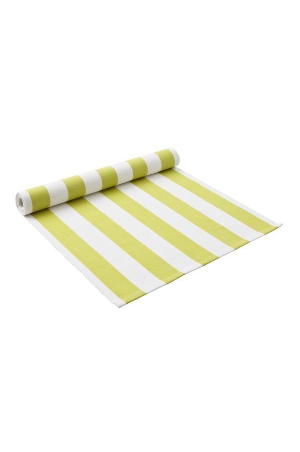 Duka Rand Kaitaliina Raidallinen Limenvihreä / Valkoinen