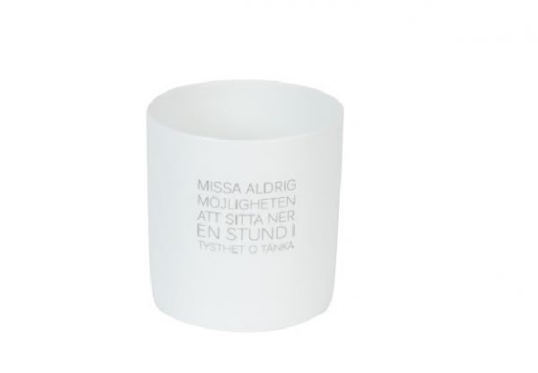 Ernst Möjligheten Kynttilälyhty Valkoinen / Harmaa 8 Cm