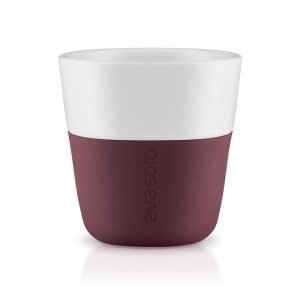Eva Solo Espressokuppi Tumma Viininpunainen 2-Pakkaus