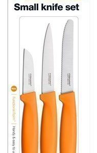 Fiskars FF Pieni veitsisetti 3 veistä oranssi