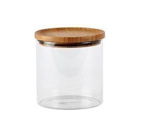 Galzone Säilytyspurkki kannella Lasi/Bambu 13 cm 96 cl