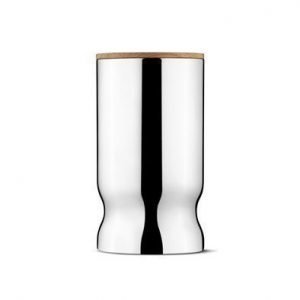 Georg Jensen Alfredo Häberli säilytysrasia ruostumaton teräs/puu 1L ø 10 cm
