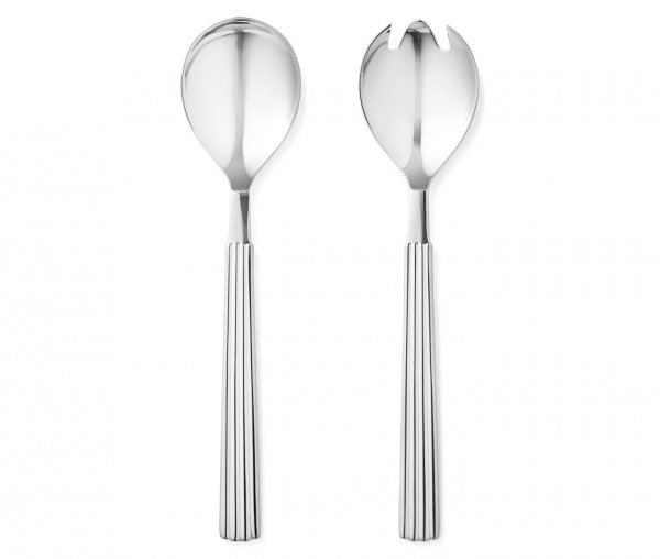 Georg Jensen Bernadotte Salaattiottimet Ruostumaton Teräs 2-Osainen