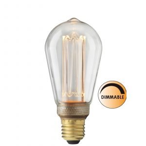 Globen Lighting Led Laser L212 Lamppu Edison Himmennettävä 3.5 W E27 Kirkas