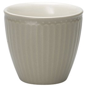 Greengate Alice Lattemuki Posliini Lämmin Harmaa