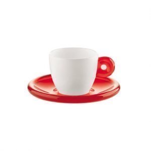 Guzzini Setti 2 Espressokuppia Punainen