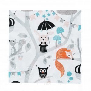 Hemtex Forest Paperiservetit Multi 33x33 Cm