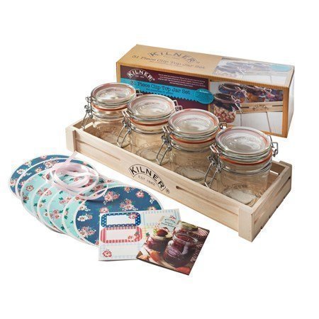 Kilner Hillopurkki setti puulaatikossa KILNER