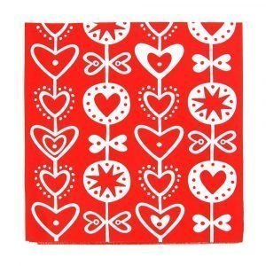 Klippan Yllefabrik Heart Servetti 20-Pakkaus