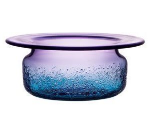 Kosta Boda Aurora sininen/violetti kulho 28 cm