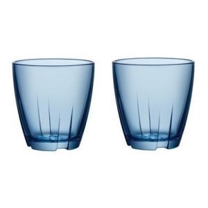 Kosta Boda Bruk Sininen Juomalasi Pieni 2-pack