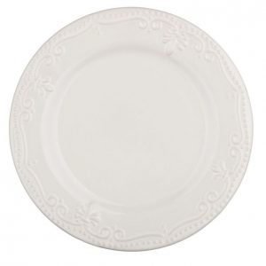 Lautanen Luonnonvalkoinen 20