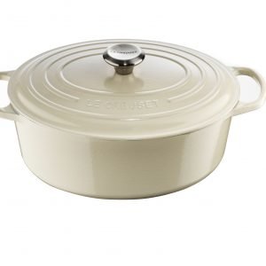 Le Creuset Signature Pata Ovaali Valurauta Creme 31 Cm 6.3 L