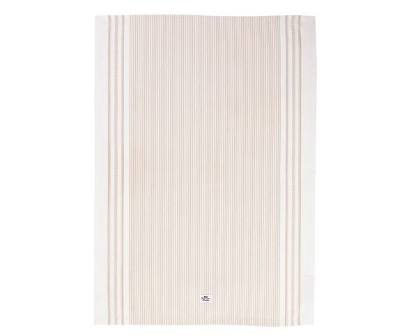 Lexington Icons Oxford Striped Keittiöpyyhe Beige 50x70 Cm