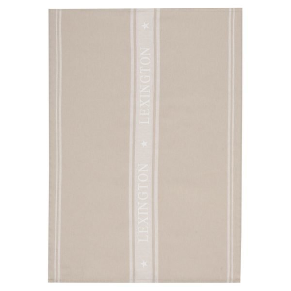Lexington Star Keittiöpyyhe Beige / Valkoinen