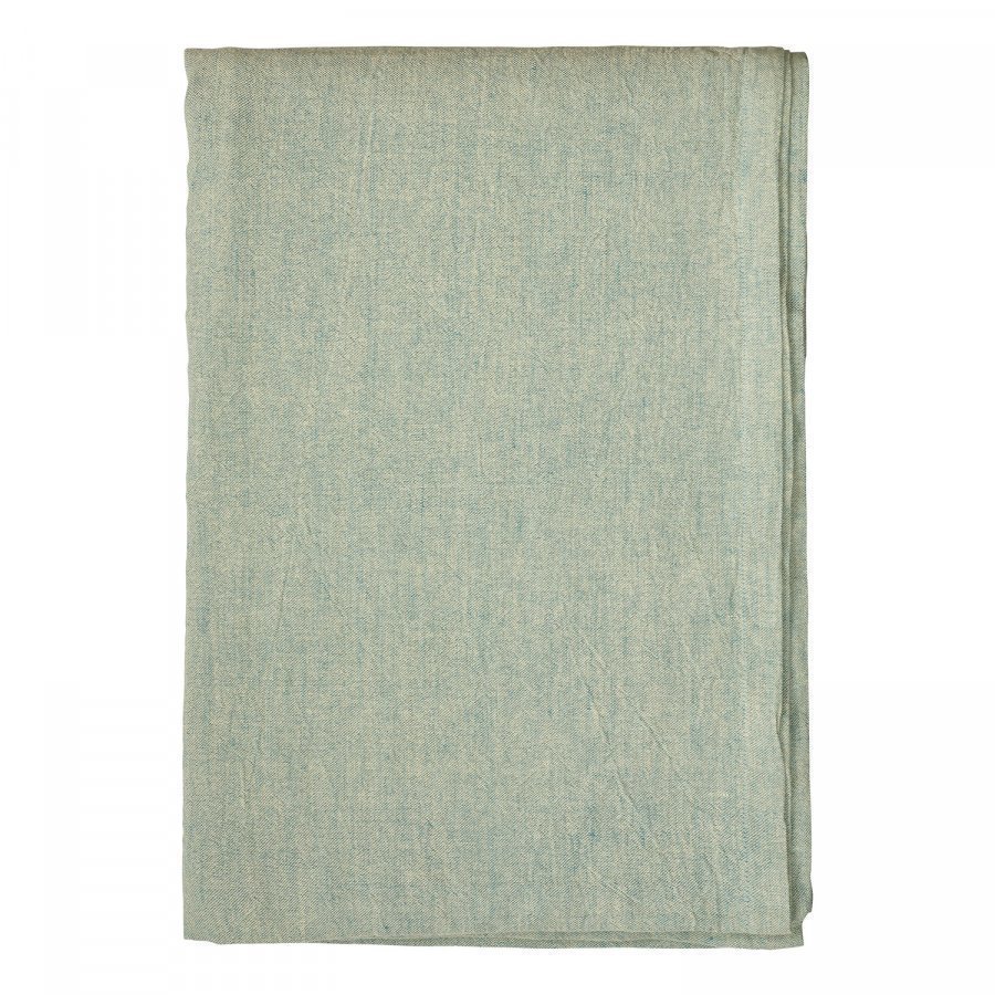 Linum Hedvig Pöytäliina Bright Grey Turquoise 170x330 Cm