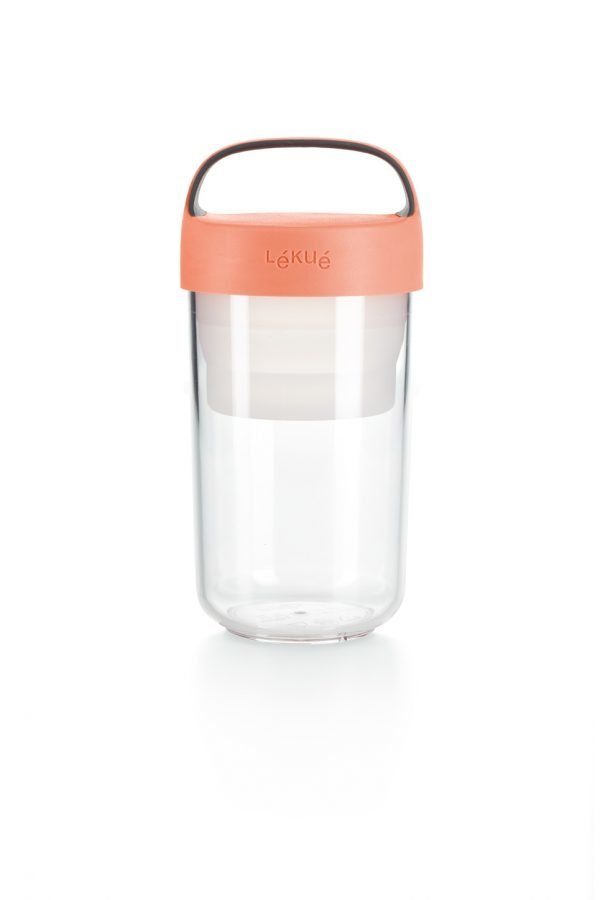 Lékué Jar To Go Purkki Koralli 600 Ml