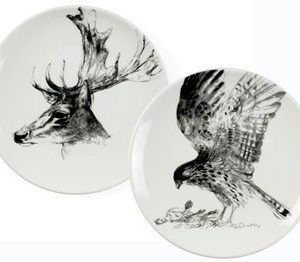 Mads Stage Jälkiruokalautanen Tornfalk/Dovhjort Ø20cm