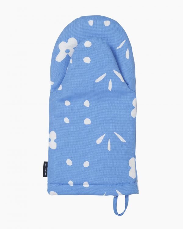 Marimekko Kukkaketo Uunikinnas Sininen Valkoinen