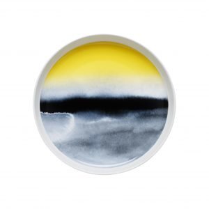 Marimekko Oiva / Sääpäiväkirja Vati Valkoinen / Sininen / Keltainen 32 Cm