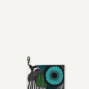 Marimekko Pieni Siirtolapuutarha Pannulappu Valkoinen Vihreä Musta