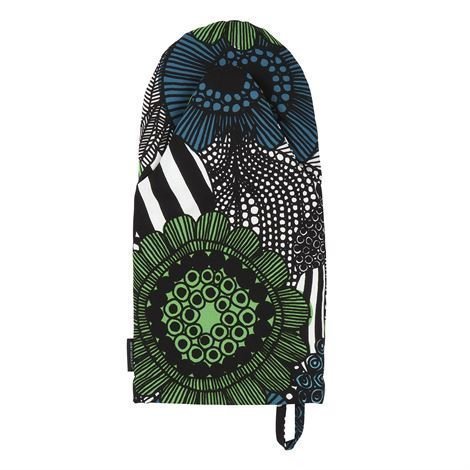 Marimekko Pieni Siirtolapuutarha Uunikinnas Vihreä-Musta Suomi 100