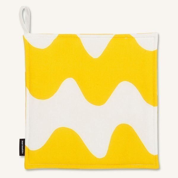 Marimekko Pikku Lokki Pannulappu Valkoinen / Kultainen