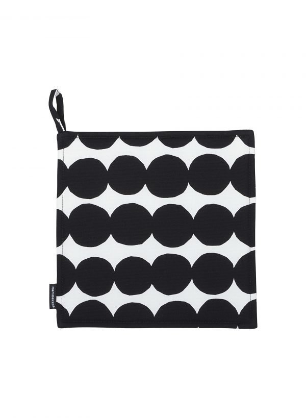 Marimekko Räsymatto Pannulappu Valkoinen Musta