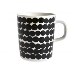 Marimekko Siirtolapuutarha Muki Räsymatto Valkoinen Musta 2