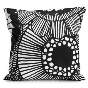 Marimekko Siirtolapuutarha Tyynynpäällinen Valkoinen Musta