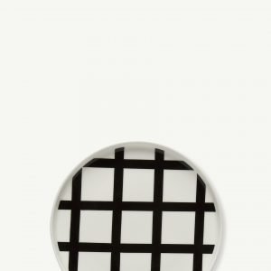 Marimekko Spaljé Lautanen Valkoinen Tummanharmaa 20 Cm