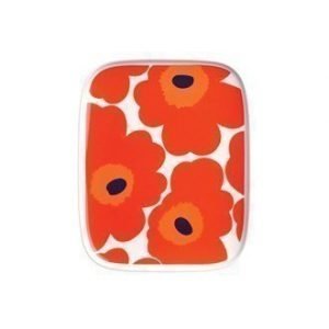Marimekko Unikko Lautanen 15x12 cm Valkoinen/Punainen