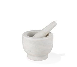 Mortteli valkoinen marmori ø 15 cm