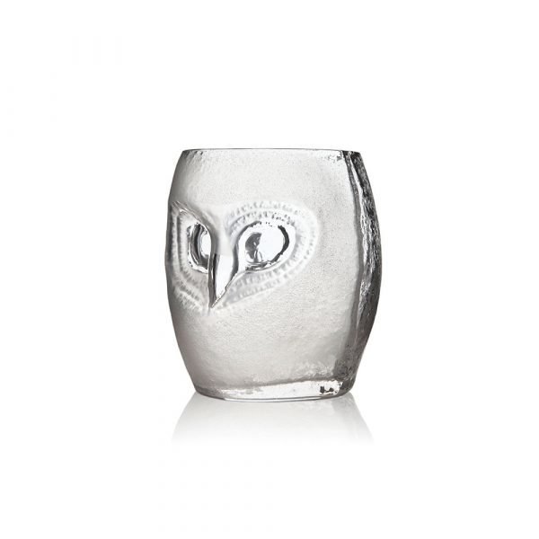 Målerås Glasbruk Strix Pöllö Tumbler Pieni Kirkas