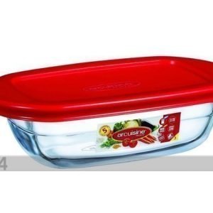 Pyrex Lasinen Paistovuoka+Kansi 0