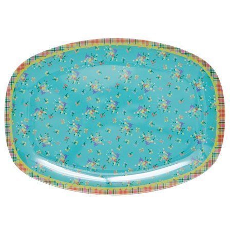 Rice Lautanen Melamiini Aqua pieni kukallinen 30x22