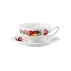 Rosenthal Maria Winter Rose Teekuppi Ja Lautanen 20 Cl
