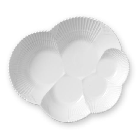Royal Copenhagen White Elements Tarjoilulautanen Ø 19