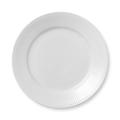 Royal Copenhagen White Fluted Lautanen 1 Ø 22 cm