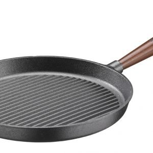 Skeppshult Grillipannu Puukahvalla Valurauta 28 Cm