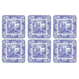 Spode Blue Italian Lasinalunen 105x105 Mm 6 Kpl