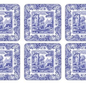 Spode Blue Italian Lasinalunen Korkki 6 Kpl