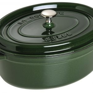 Staub La Cocette Pata Ovaali Valurauta Vihreä 29 Cm 4.2 L
