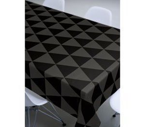 Södahl Pöytäliina 140x270 Lt.Hills Damast Musta