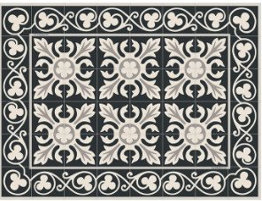 Telki Milano Parma Pöytätabletti Musta 45x34 Cm