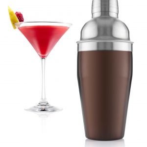 Vacuvin Cocktail Shaker Ruskea Metalli